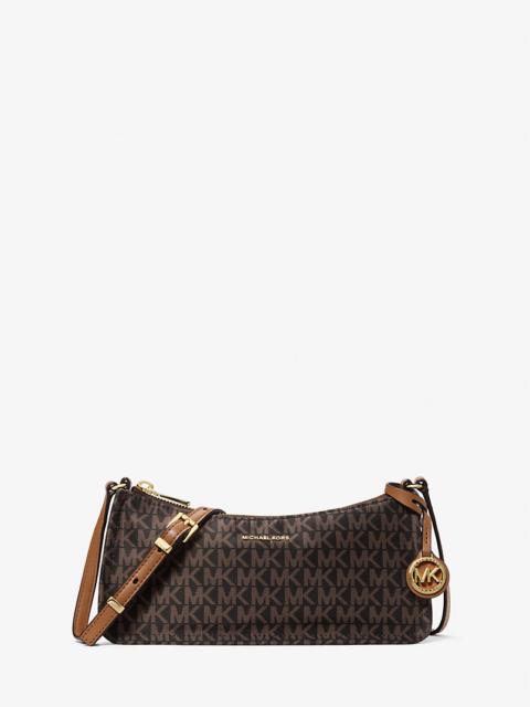 MICHAEL KORS Zadie Small Signature Logo Woven Crossbody Bag