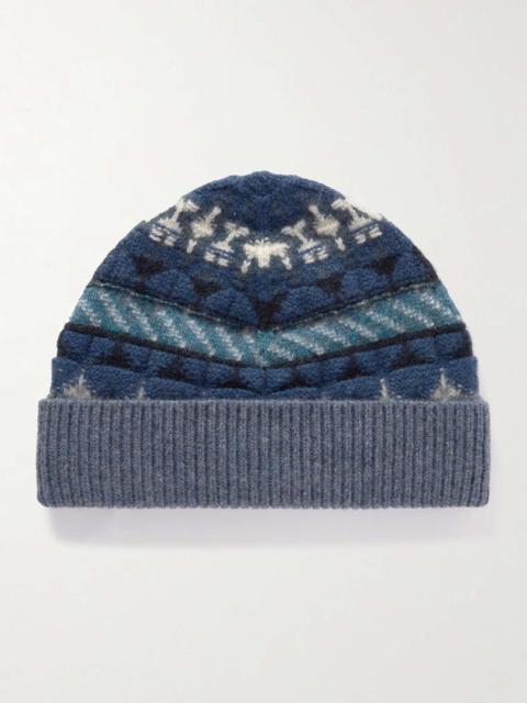 Loro Piana Noel jacquard-knit cashmere beanie