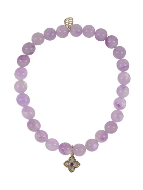 SYDNEY EVAN Amethyst Mini Moraccan Charm Bracelet