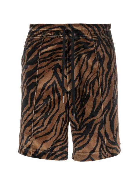 TOM FORD zebra-print cotton shorts