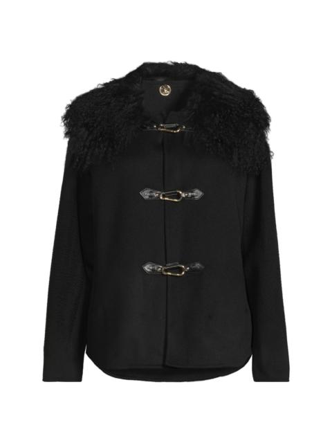 KOBI HALPERIN Women's Esme Double-Face Wool Short Coat - Black