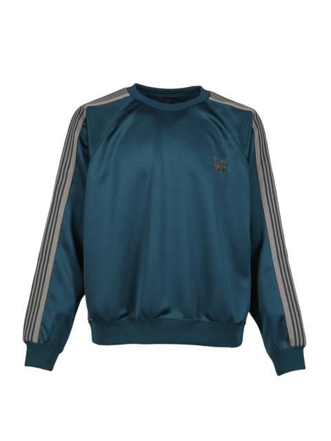 NEEDLES TRACK CREW NECK SHIRT - POLY SMOOTH / GRN