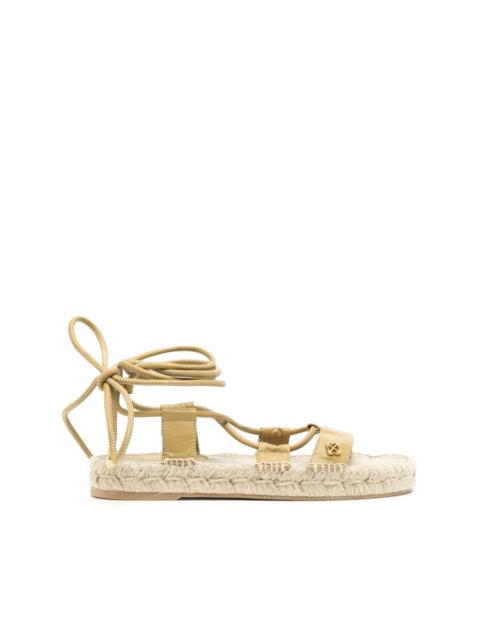 Off-White Arrows-plaque lace-up espadrilles