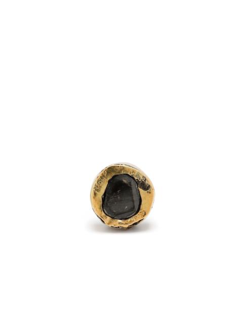 Parts of Four diamond single stud earring