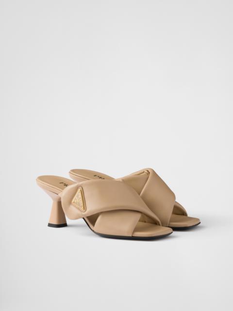 Prada Padded nappa leather sandals