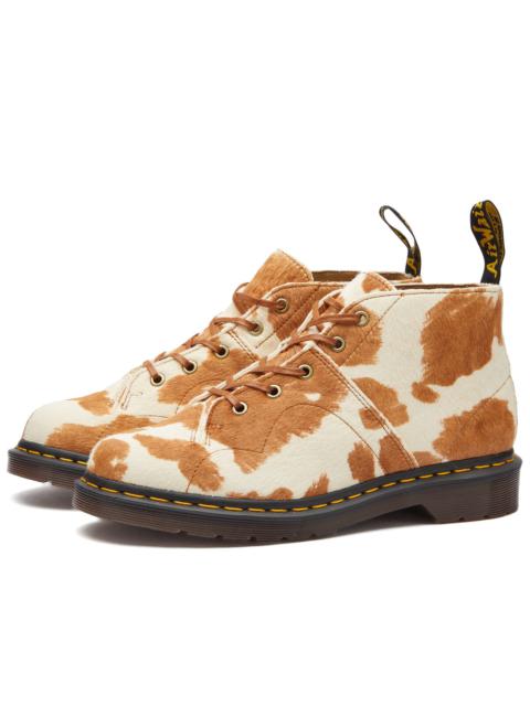 Dr. Martens Church Jersey Cow Print Hair On Boots