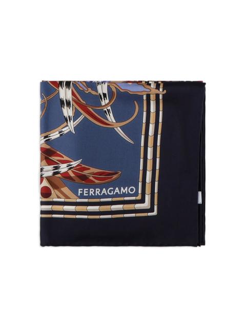 FERRAGAMO graphic-pattern scarf