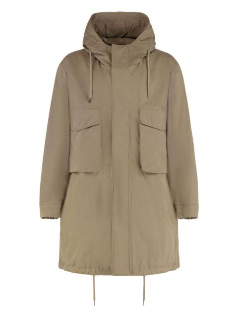 Herno drawstring-hood parka