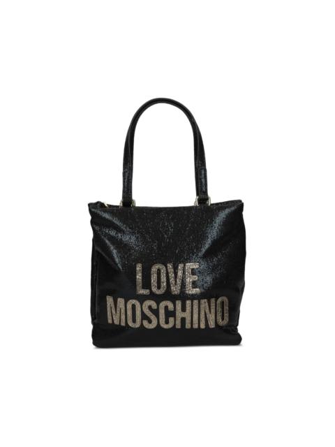 Moschino logo-lettering tote bag