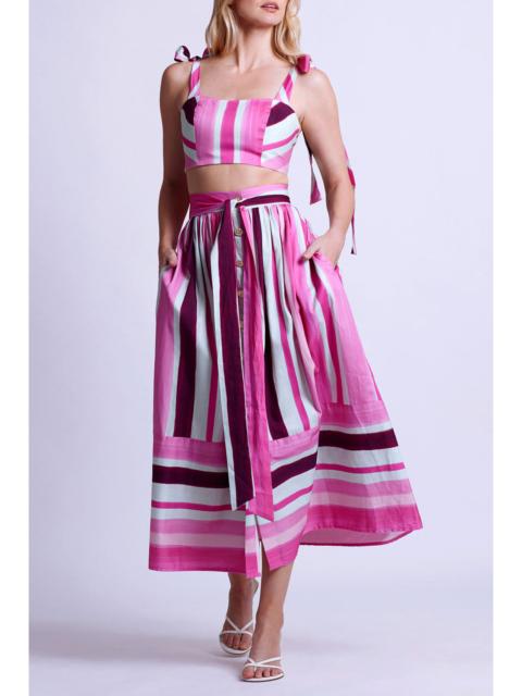 PatBO Listra Cotton Cropped Top