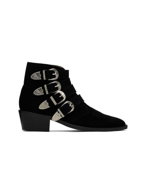 TOGA VIRILIS Black Buckle Boots