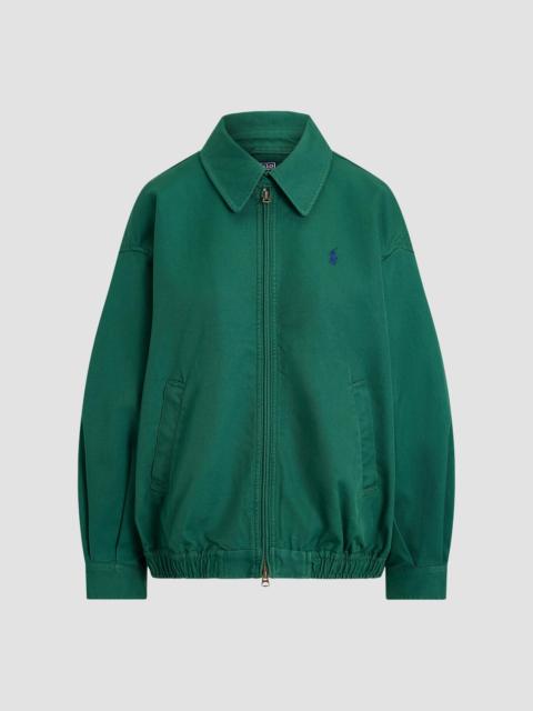 Polo Ralph Lauren Women's Oversized Cotton Windbreaker Jacket - Bush Green