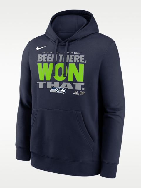 Nike Seattle Seahawks 2025 NFC West Champions Trophy Men's Nike NFL Pullover Hoodie