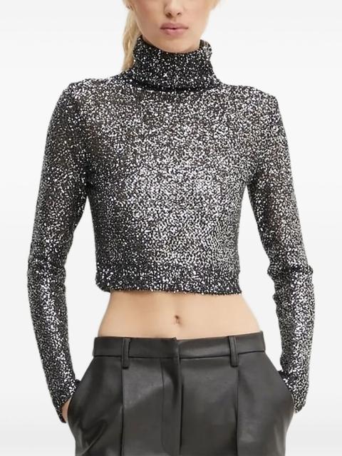 A.L.C. sequinned turtleneck top