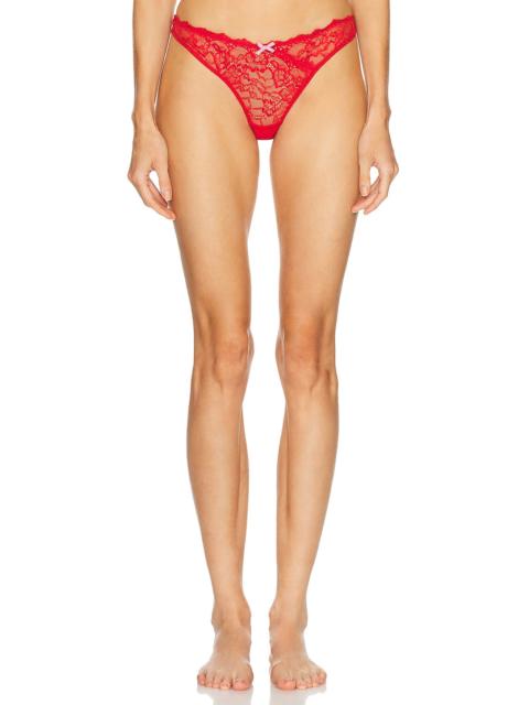 Fleur du Mal Bianca Lace Thong