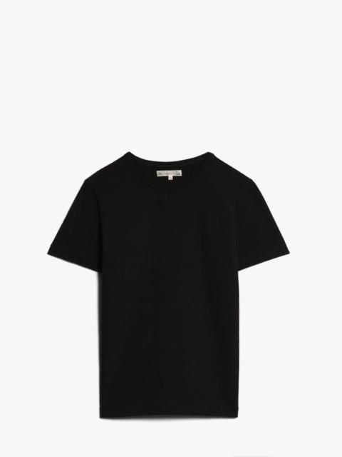 Merz b. Schwanen MERZ B. SCHWANEN 215 HEAVYWEIGHT CREW NECK TEE DEEP BLACK