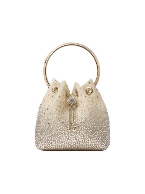 JIMMY CHOO Bon Bon embellished circle-handle bucket bag