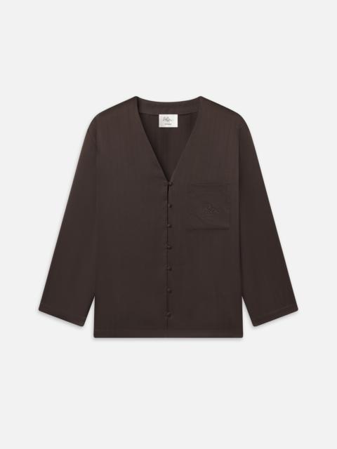 FRAME The Ritz Satin Pajama Shirt