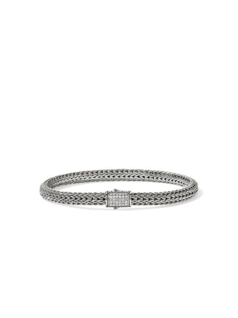 JOHN HARDY Icon Bracelet, Sterling Silver, Diamonds, 5MM