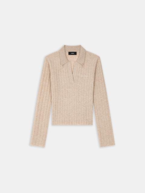 AMIRI WOMEN'S AMIRI SOFT RIB KNIT POLO