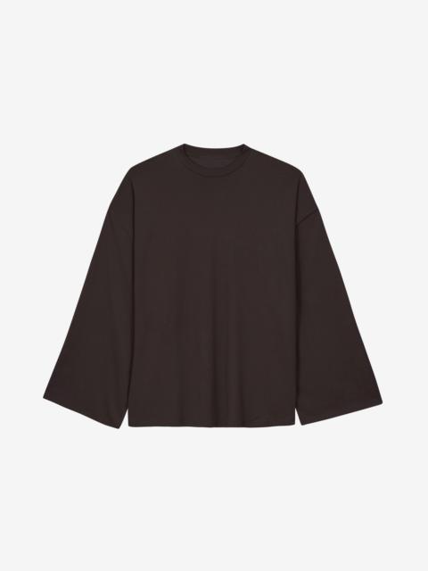 The Frankie Shop Rio Oversized Sleeve Tee - Dark Brown