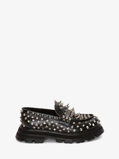 Alexander McQueen Wander Loafer in Black/silver