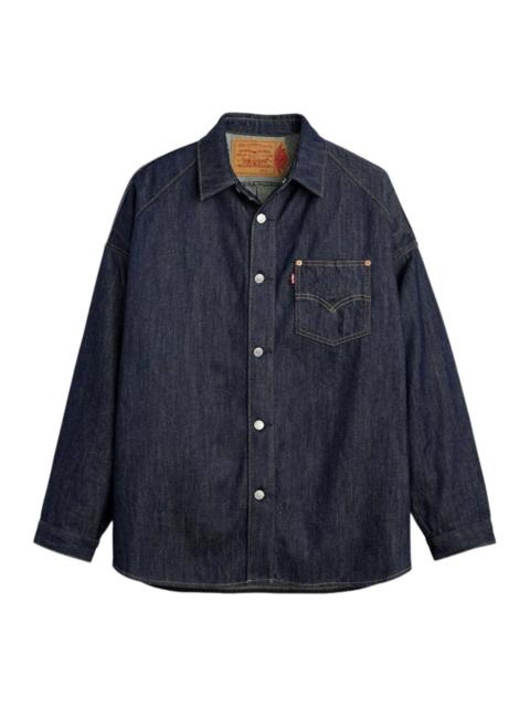 Jordan Air Jordan x LEVI'S 12oz Denim Overshirt Jacket 'Rinsed Indigo' 005FG-0000