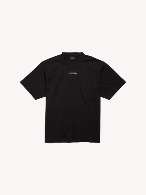 BALENCIAGA New Balenciaga Back T-shirt Medium Fit in Black