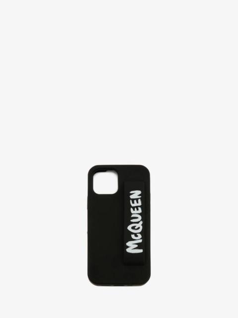 Alexander McQueen Mcqueen Graffiti Iphone 12 Pro Case in Black