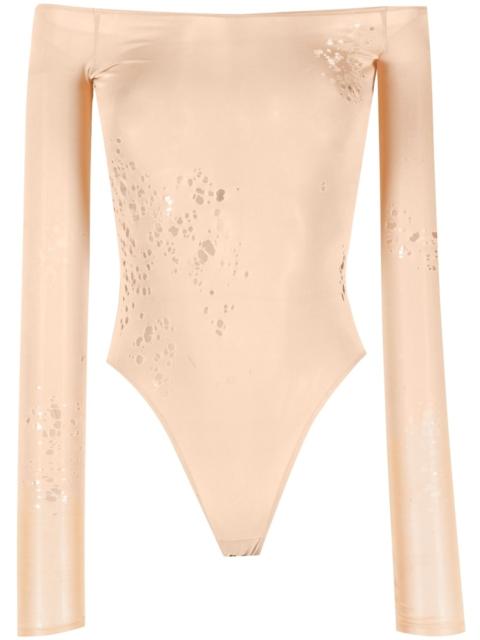 MM6 Maison Margiela off-shoulder long-sleeved bodysuit
