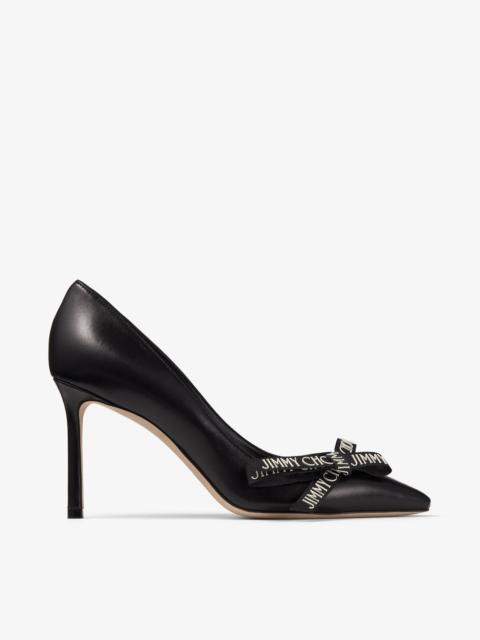 Romy 85
Black Nappa Leather Pumps with Jimmy Choo Bow