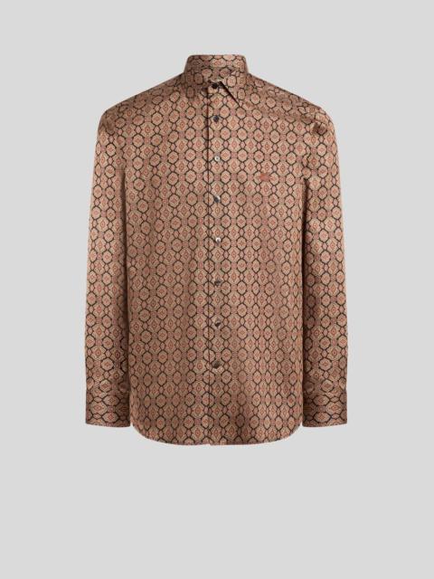Etro COTTON SATIN SHIRT WITH MEDALLION MOTIF