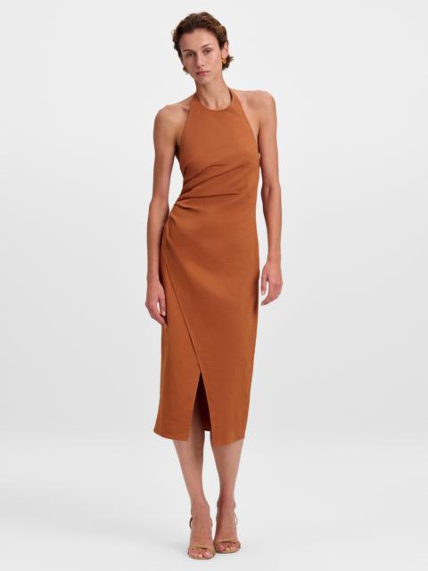 A.L.C. Sylvie Linen Midi Halter Dress