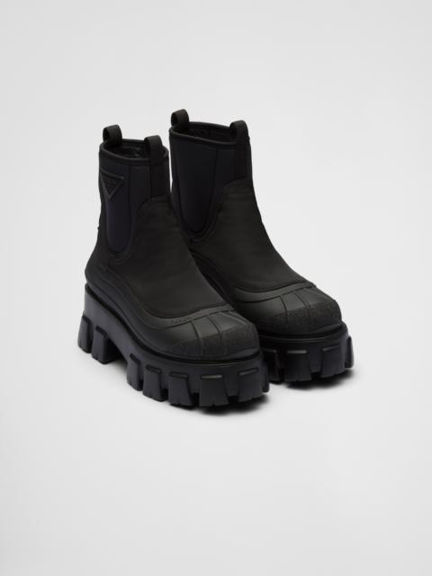 Monolith Re-Nylon gabardine boots