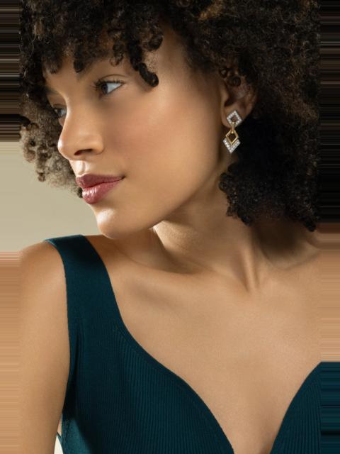 DAVID WEBB Diamond Double Drop Earrings