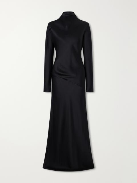 TOVE Gio Open-back Silk-cloqué Maxi Dress