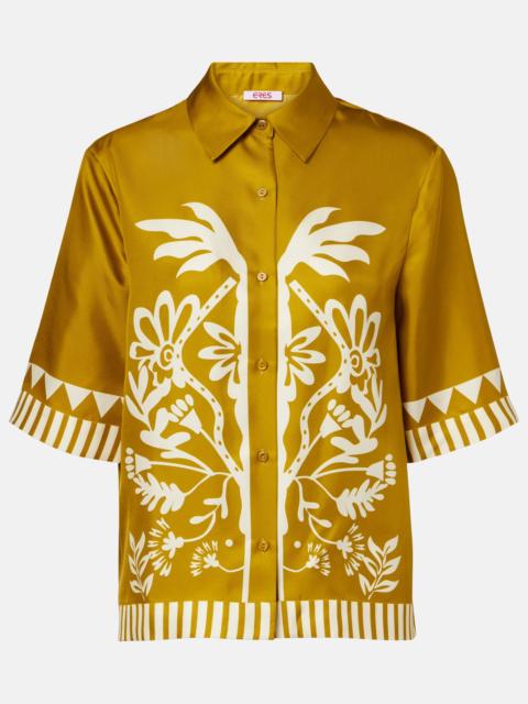 ERES Émeraude floral silk twill shirt