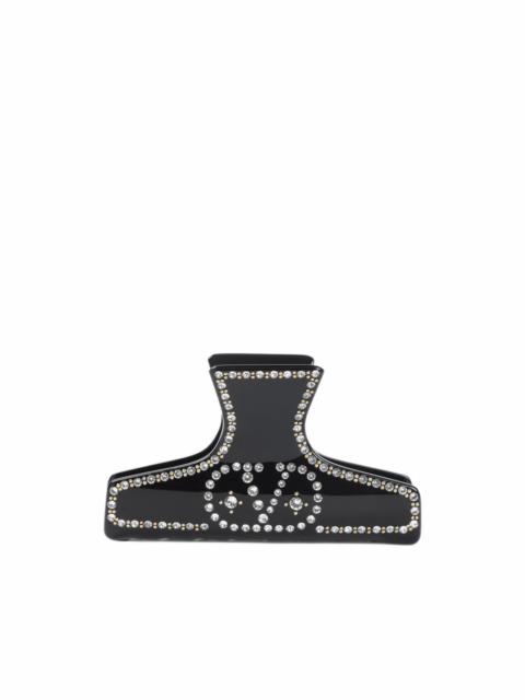 Valentino VLogo Signature crystal-embellished hair clip