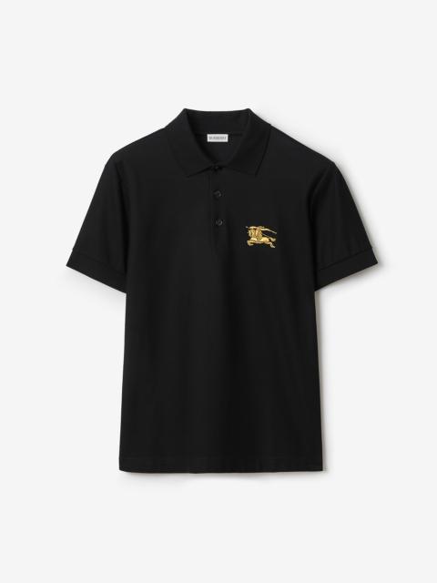 Burberry Metallic EKD Cotton Polo Shirt
