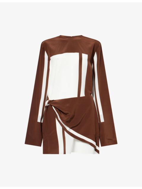 SIR. Destino Twist Silk Mini Dress