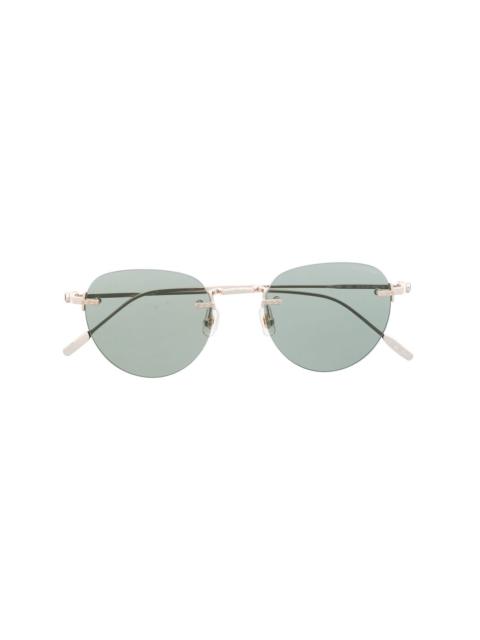 Montblanc rimless round-lenses sunglasses