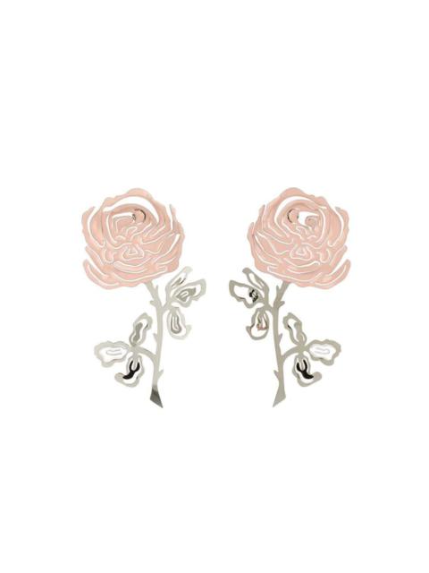 Y/Project rose-motif stud earring