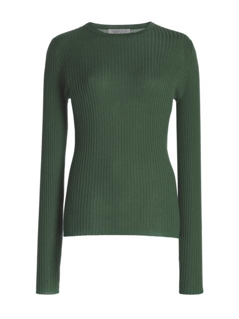 GABRIELA HEARST Browning Knit Sweater in Olive Cashmere Silk