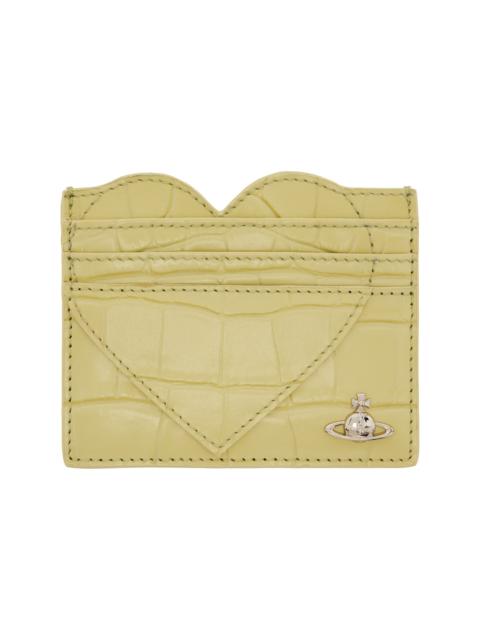 Vivienne Westwood Green Heart Card Holder