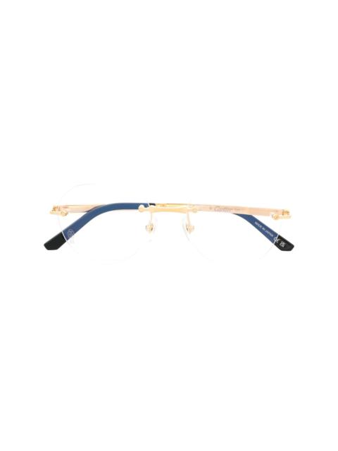 Cartier frameless two-tone glasses