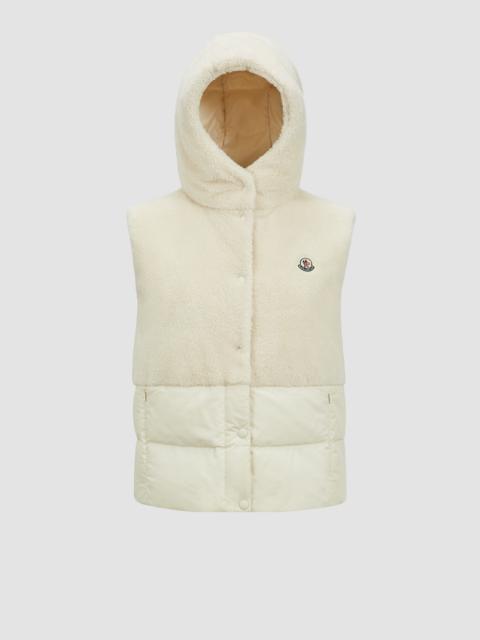 Moncler Floy Teddy Hooded Down Vest