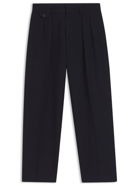 BOSS BOSS BY BECKHAM RELAXED-FIT PANTS IN ITALIAN WOOL