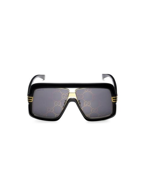 GUCCI GG-lens oversized-frame sunglasses