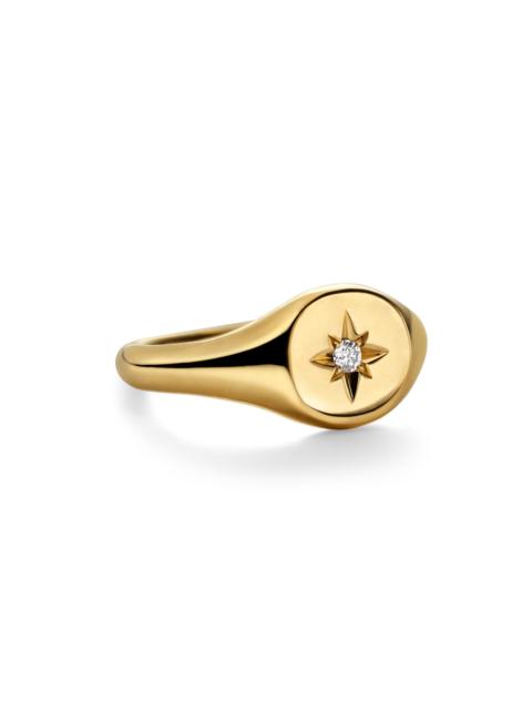 DAVID YURMAN Women's Cable Collectibles Starset Pinky Ring In 18K Yellow Gold - Diamond