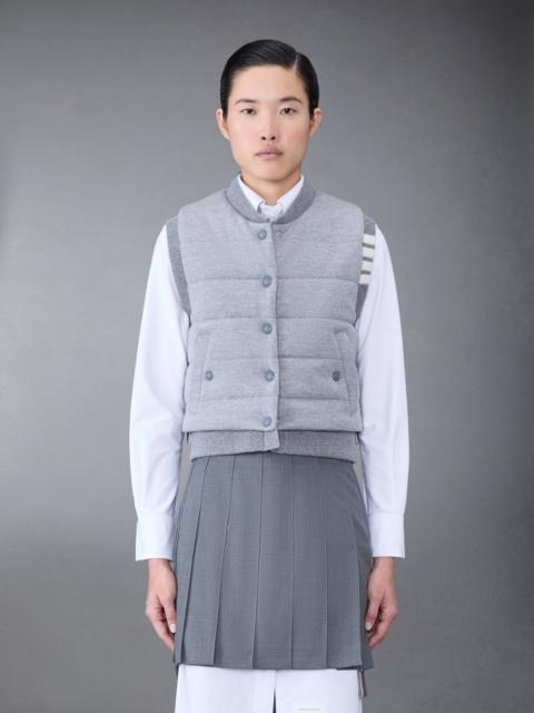 Thom Browne FINE MERINO AND JERSEY REVERSIBLE DOWN 4-BAR VEST